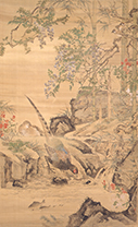 「溪澗野雉圖」渡邊華山（1793-1841）