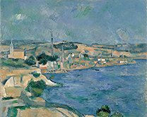 The Bay of Marseille Seen from the Village of Saint-Henri<br/>(La baie de Marseille vue du village de Saint-Henri)Paul Cezanne