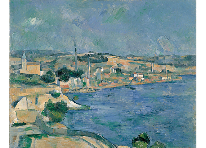 サンタンリ村から見たマルセイユ湾」ポール・セザンヌ(1839-1906 