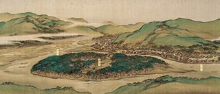 谷 文晁《熊野舟行図》上巻 (部分)　1804(文化元)　※山形県指定有形文化財。前期展示 (12/6-27)。下巻は後期展示 (1/4-27)