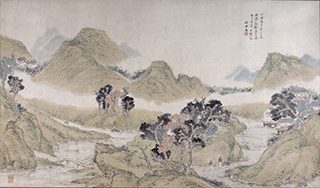 田能村竹田《浅絳山水図》1827 (文政10)　※山形県指定有形文化財。前期展示 (12/6-27)