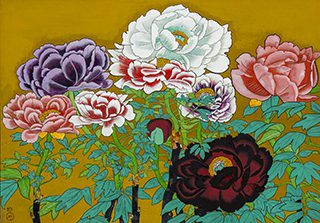 《牡丹図》昭和49（1974）年頃